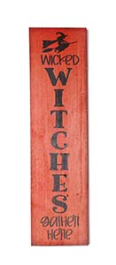 30" Wood Wicked Witch Sign