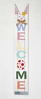 47" Wood Easter Bunny Welcome Porch Sign