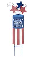 32" Metal Americana Firecracker Yard Stake