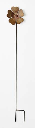 38" Iron Flower Stake w/ 5.5" Flower