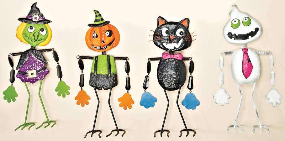 20" Metal Standing Halloween People