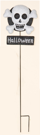 36" Metal Skull Stake - CLOSEOUT