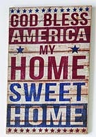18" Home Sweet Home Wood Sign - CLOSEOUT