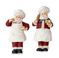 12" Santa Chef, 2 Asst - CLOSEOUT