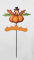 12" Metal Thanksgiving Turkey Pick