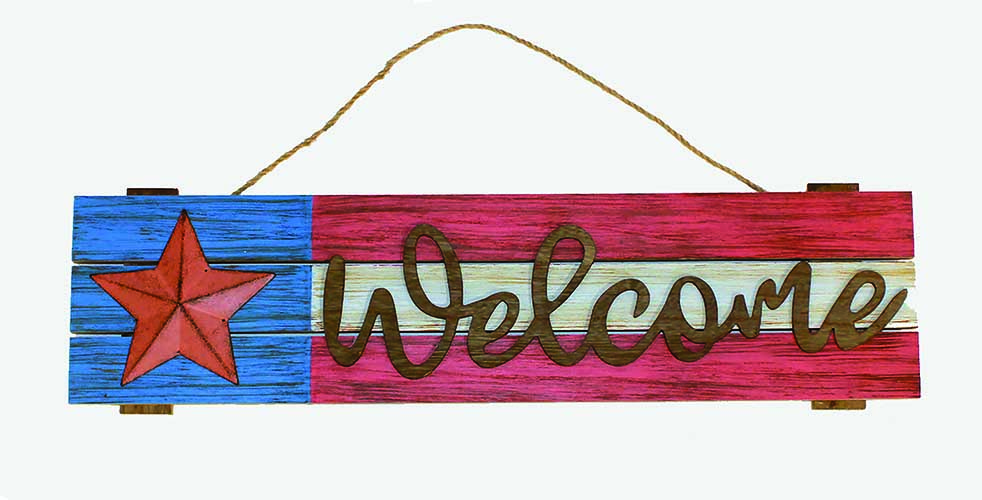 22.5" Americana Welcome Sign