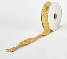 Gold Argyle Wired, 1.75" Width, 50 Yards # 9