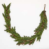 69" Juniper with Seed Cones Garland