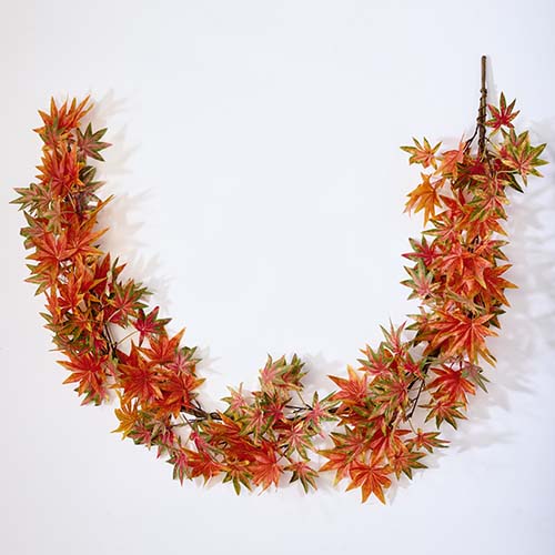 66" Artificial Fall Japanese Maple Leaf Garland
