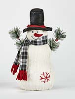 12" Christmas Snowman W/ Hat