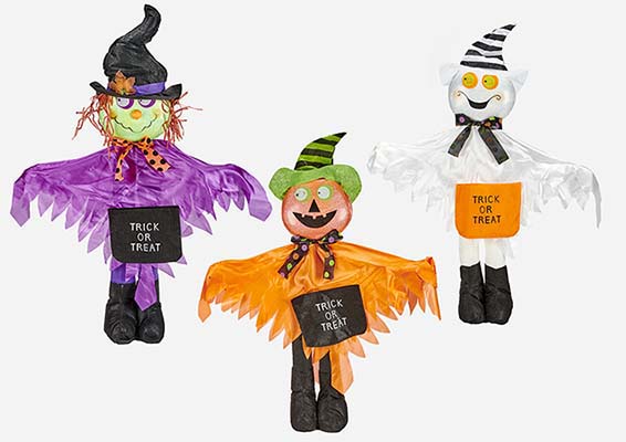 36" Standing Halloween Figures, 3 Asst