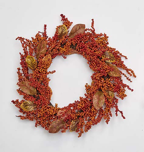 20" Fall Berries & Leaves Wreath